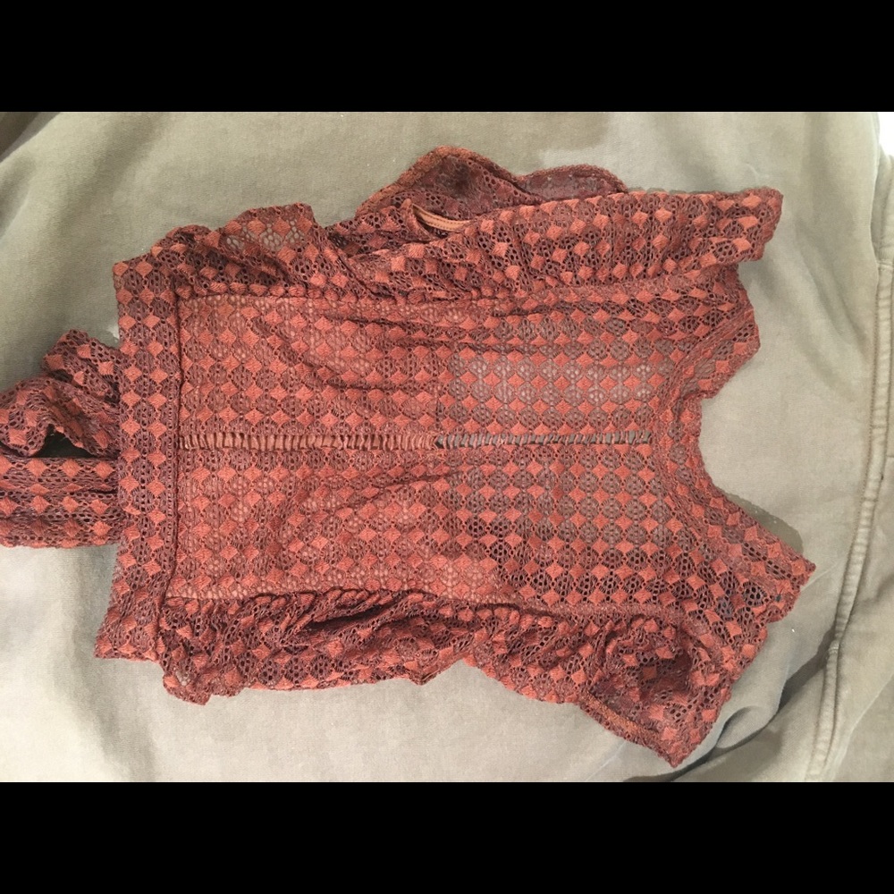 Burgandy Cute Top